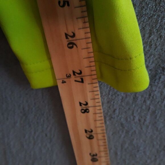 Black Tip T Shirt Men Large Neon Yellow Long Sleeve Sport Gill - Picture 9 of 10